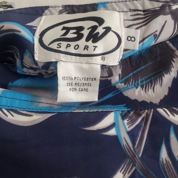 Bw Sport Board Skirt Blue Hawaiin Print Beach Surf Swim Pool (8) - Picture 9 of 10